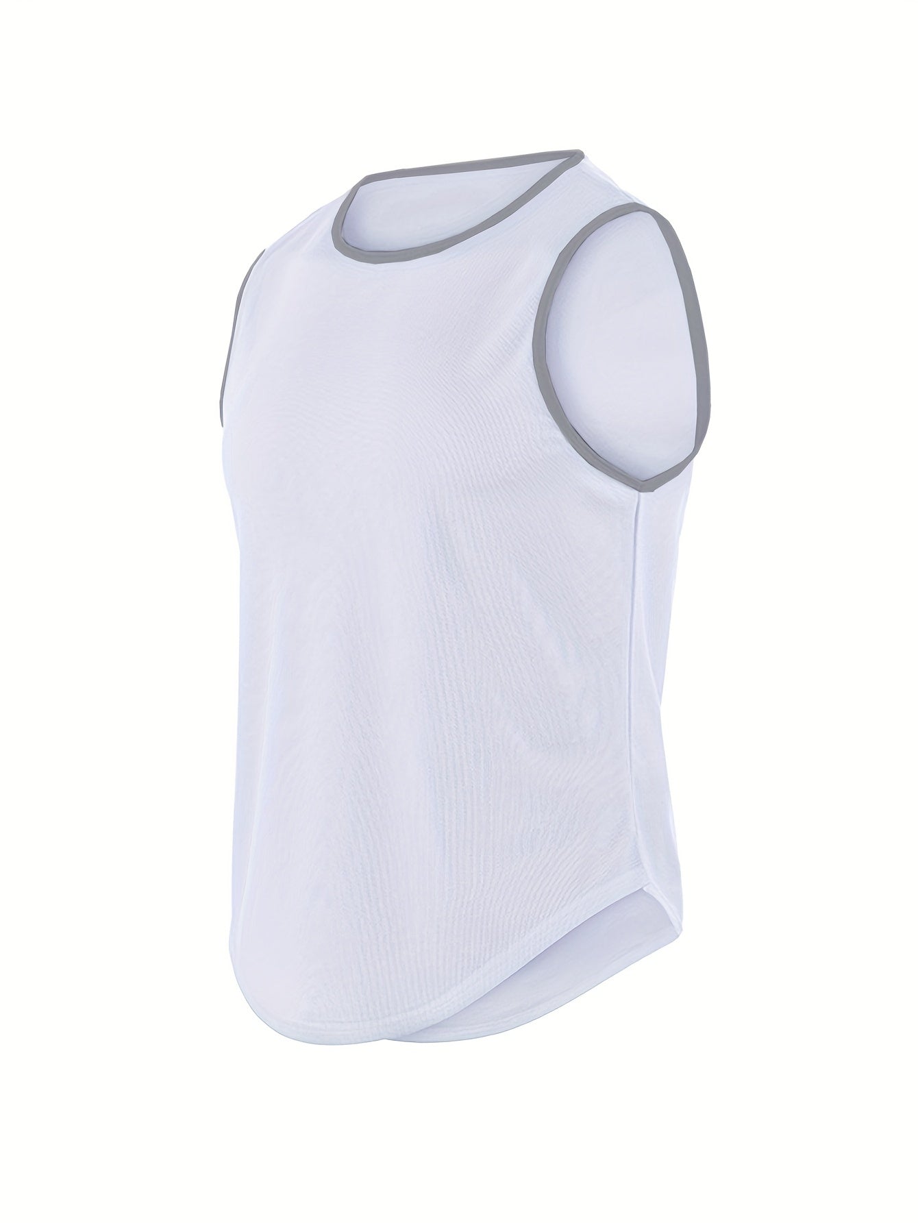 Men's Solid Tank Top Casual Comfy Vest For Summer Gym Workout
