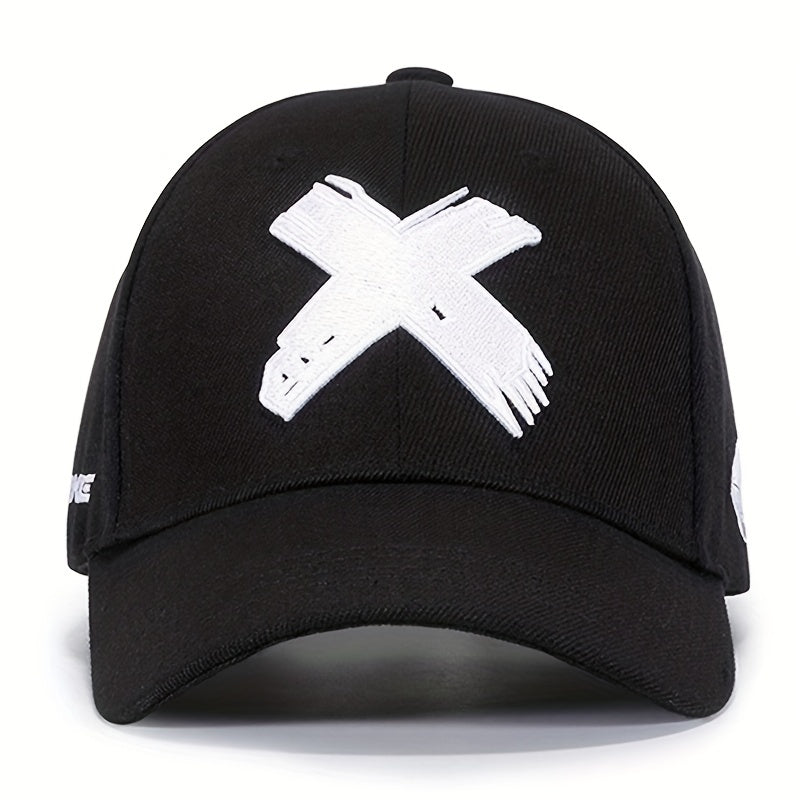 Men's Curved X Baseball Cap Spring Autumn Summer Style Hat