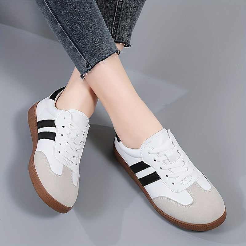Women's Lightweight Lace-up Outdoor Flats Soft Sole Shoes