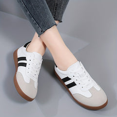 Women's Lightweight Lace-up Outdoor Flats Soft Sole Shoes