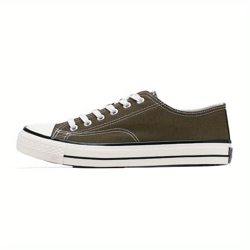 Women's Low Top Canvas Shoes Lace Up Lightweight Sneakers