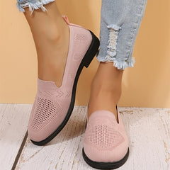 Women's Breathable Mesh Slip-On Sneakers Solid Shoes