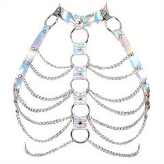 Sexy Chain Halter Bra Harness Strappy Cage for Lingerie