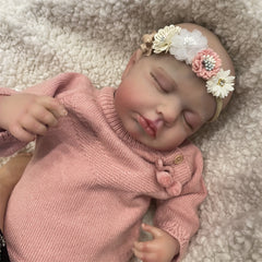 19 Inch Sleeping Baby Reborn Doll Handcrafted with Detailed Painting