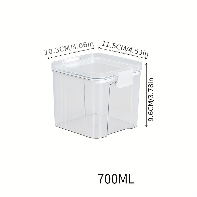 Clear Airtight Food Storage Containers Moisture-proof Sealed Fresh Box