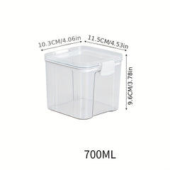 Clear Airtight Food Storage Containers Moisture-proof Sealed Fresh Box