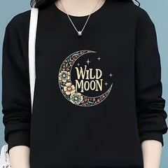 Wild Moon Washable Heat Transfer Sticker for Clothing