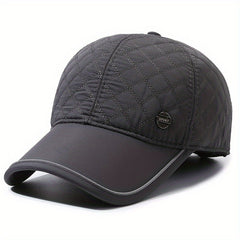 Men's Winter Baseball Cap With Earflaps Warm Hat