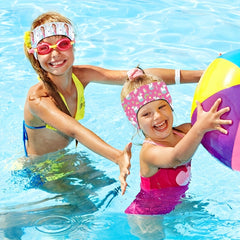 Girls Cartoon Swim Headband - Waterproof Ear Protection Band