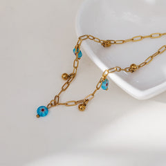 Girl's Bohemian Flower Pendant Anklet