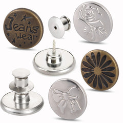 8pcs Adjustable Jean Button Pins for Pants Installation