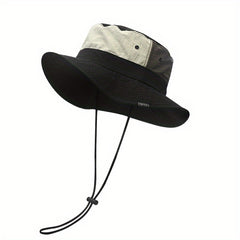 Vintage Wide Brim Waterproof Boonie Sun Hat for Outdoor Activities
