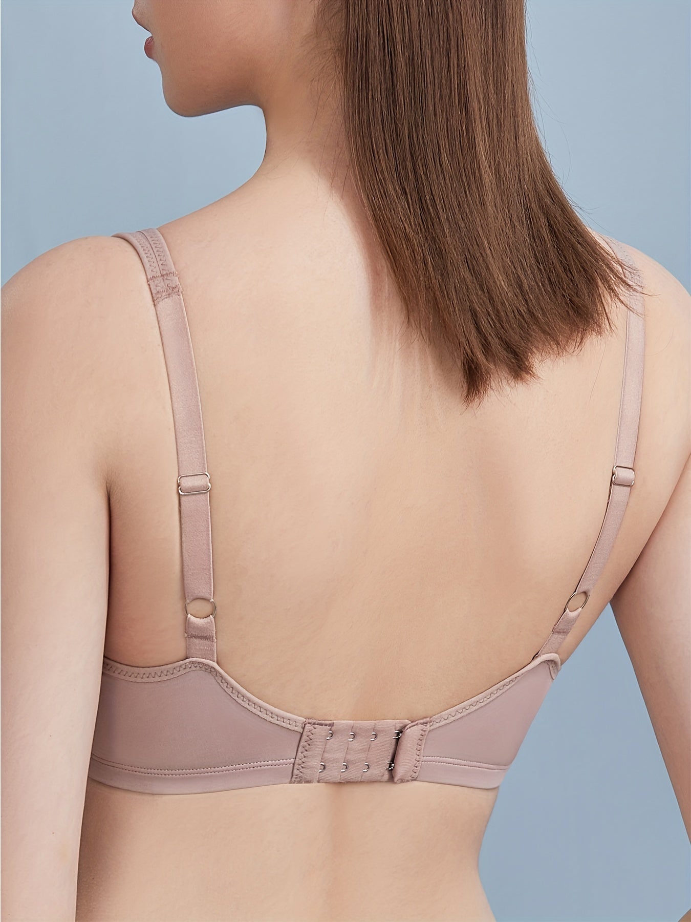 Solid T Shirt Bra Push Up Women's Lingerie