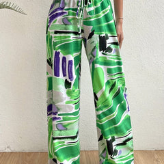 Wide Leg Drawstring Pants Spring & Fall Women's Clothing