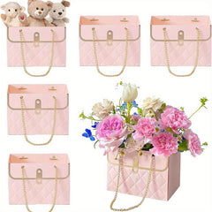 12pcs Flower Gift Bags with Handles for Mother's Weddings