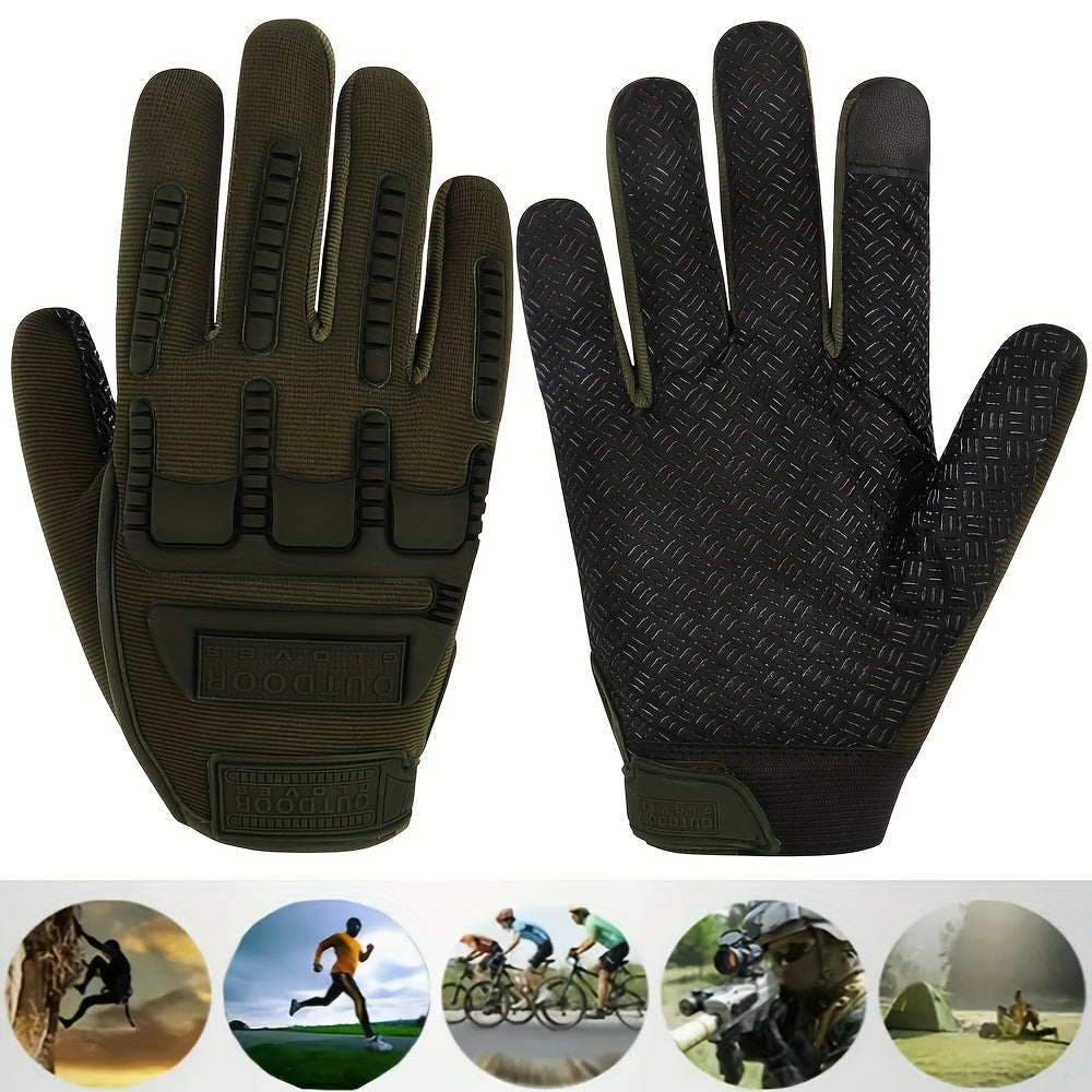 Durable Anti Slip Hard Knuckle Shooting Gloves for Men and Women