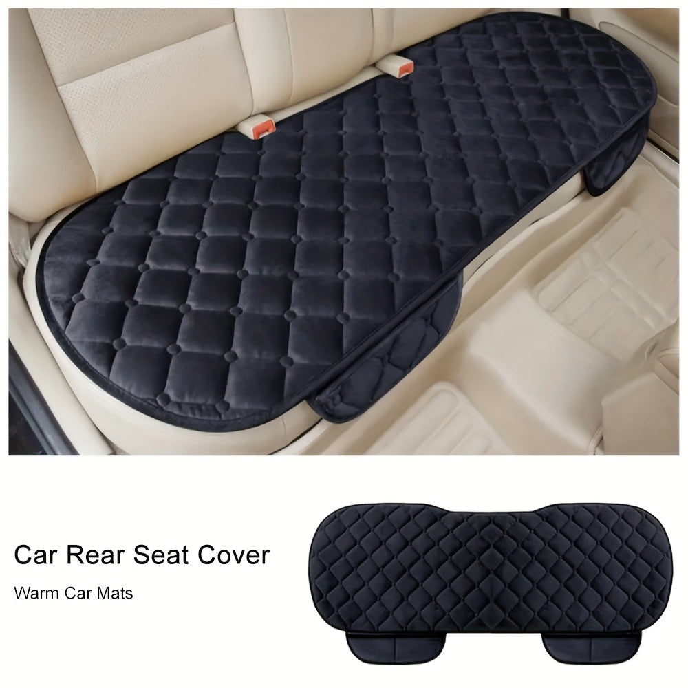 Plush Car Back Seat Cover Rear Protector Mat Auto Chair Cushion