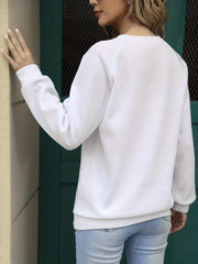 Versatile Long Sleeve Crew Neck Sweatshirt for Women