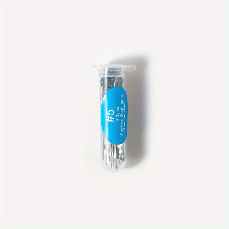 100pcs Plastic Tip Stainless Steel Specimen Needle