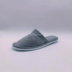 Men's Plush Disposable Spa Slippers Eco friendly Non Slip Home House Shoes