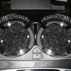 Rhinestone Printed Cup Pads for Car, Non Slip Coaster, Shockproof