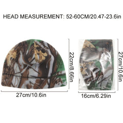 Outdoor Camouflage Knitted Fleece Hat for Riding