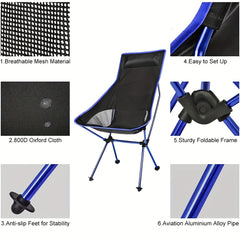 Portable Folding Chairs With Pillow Beach Chairs With Carry Bag