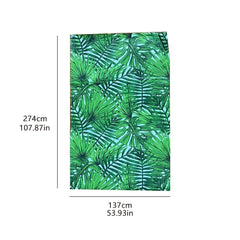 Natural Plant Kitchen Tablecloth Green 107x53 Table Cloth