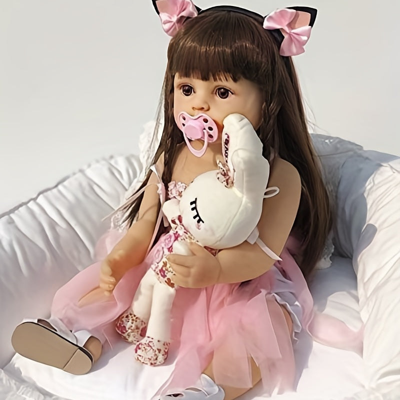 Realistic Full Body Silicone Reborn Dolls Lifelike Washable Waterproof