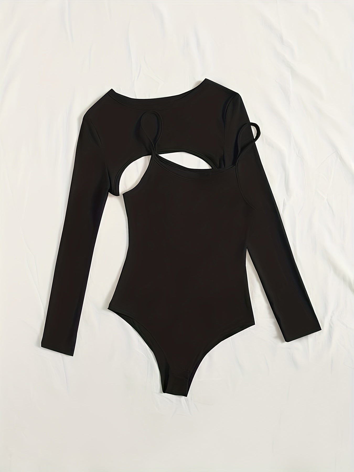 Women's Solid Ribbed Cami Bodysuit & Crop Top Outfit