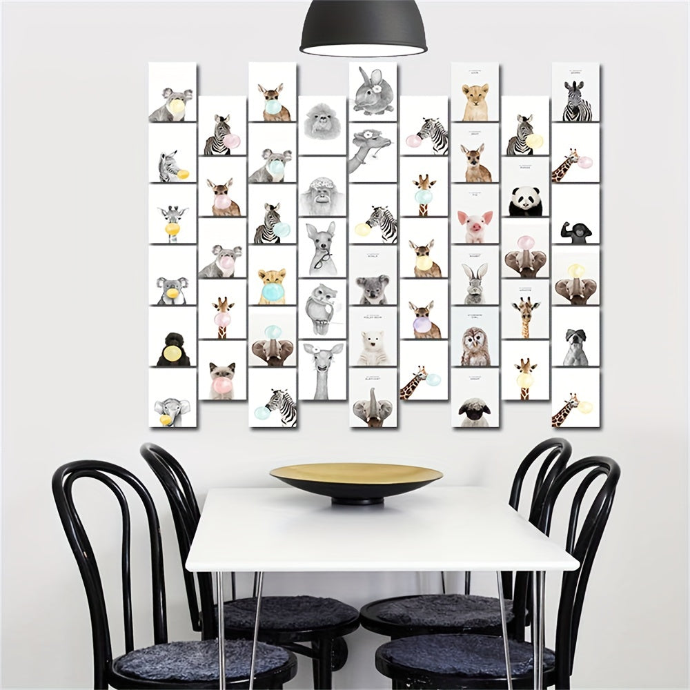 50pcs Animal Postcard Wall Collage Kit for Teen Girls College Dorm Room Decor