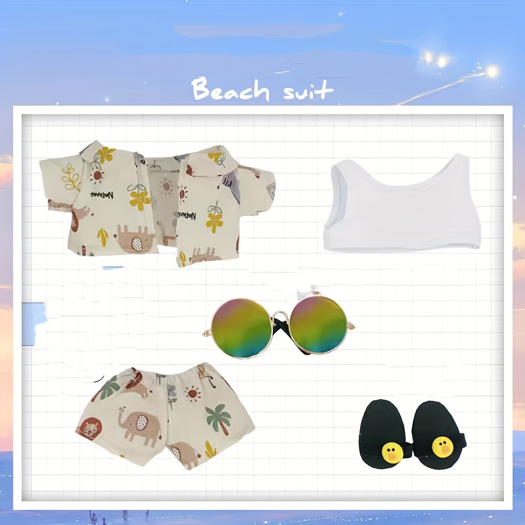 Beach Clothes Set for Plush Dolls