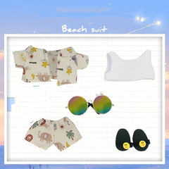 Beach Clothes Set for Plush Dolls
