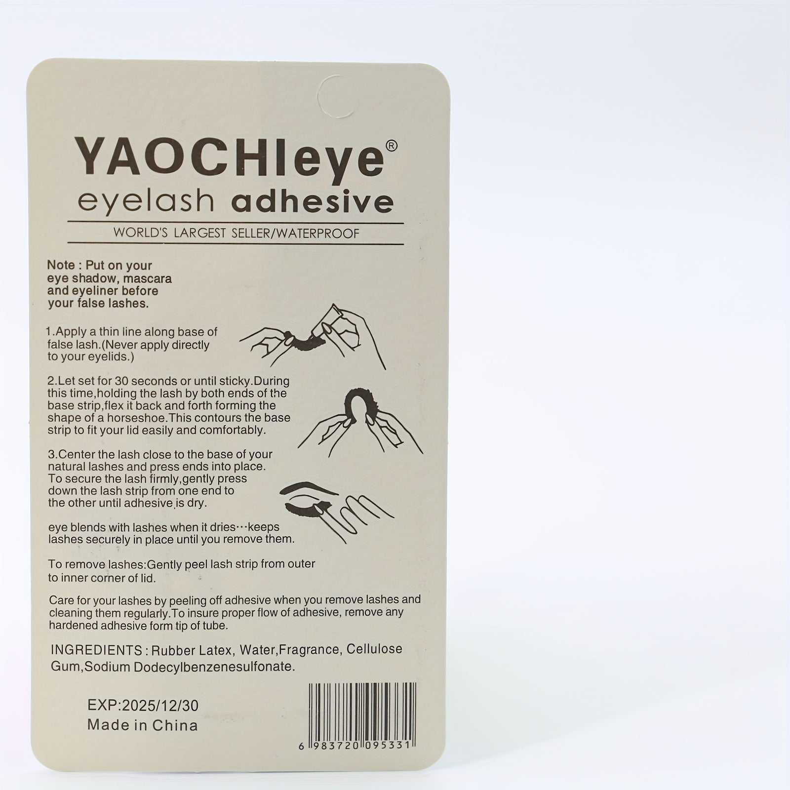 Sensitive Cluster Lash Glue Mild Fast Dry Waterproof Clear