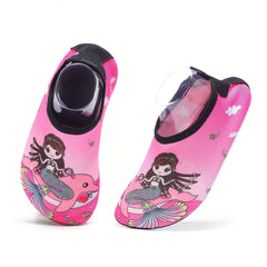 Mermaid Water Shoes for Toddler Girls Lightweight Non Slip