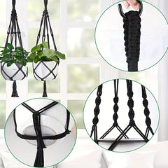 2pcs Macrame Plant Hanger Indoor Hanging Planter Basket