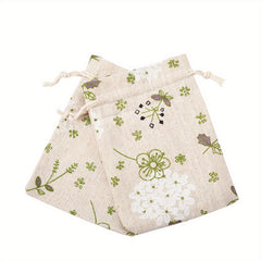 50pcs Polycotton Polyester Cotton Drawstring Bags Jewelry Pouches