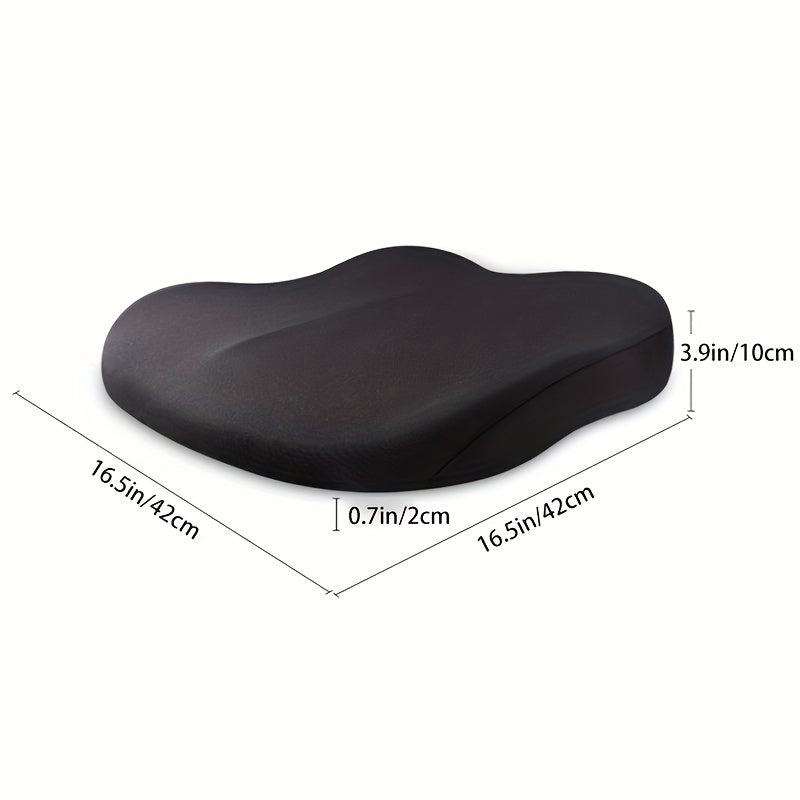 Memory Foam Car Seat Pad - Office Chair Seat Cushion for Comfortable Sitting