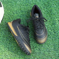 Boy's Turf Football Boots Anti skid Lace Up TF Soccer Cleats