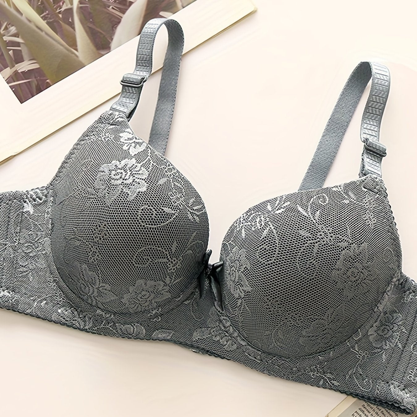 Lace Push Up Bra Comfy & Breathable Intimates Women's Lingerie