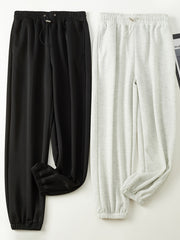2pcs Elastic Waist Sports Pants with Pocket Women's Activewear