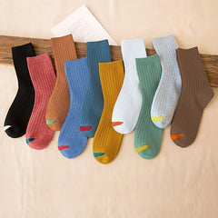 10 Pairs Outdoor Comfortable Breathable Crew Socks