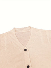Casual Cardigan Solid Long Sleeve Button Up Sweater Cardigan