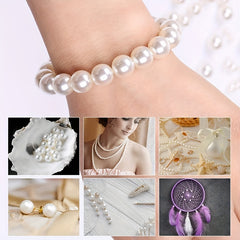 100pcs Mix Size Imitated Pearl Beads 4-8mm Pearls Accessories Women's Jewelry