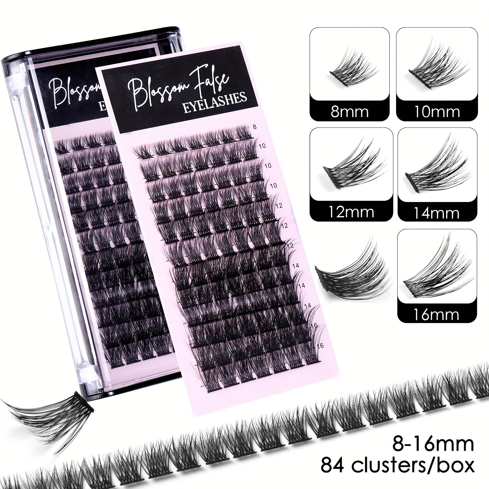 False Lash Extension Individual Cluster Lashes DIY Kit