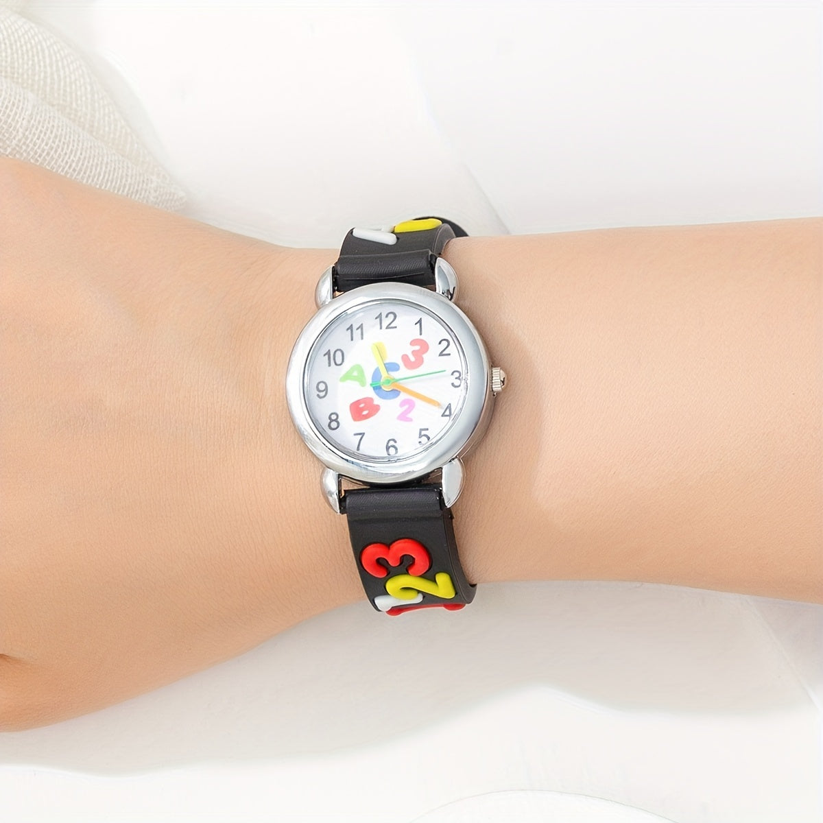 Boys Girls Teen Round Dial Quartz Watch For Gift Daily Life