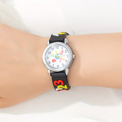 Boys Girls Teen Round Dial Quartz Watch For Gift Daily Life
