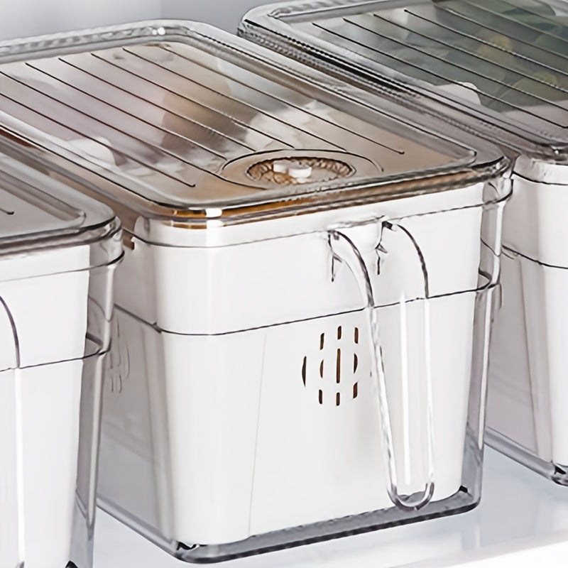 Vegetable Fruit Refrigerator Storage Box Drain Basket Containers