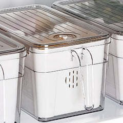 Vegetable Fruit Refrigerator Storage Box Drain Basket Containers