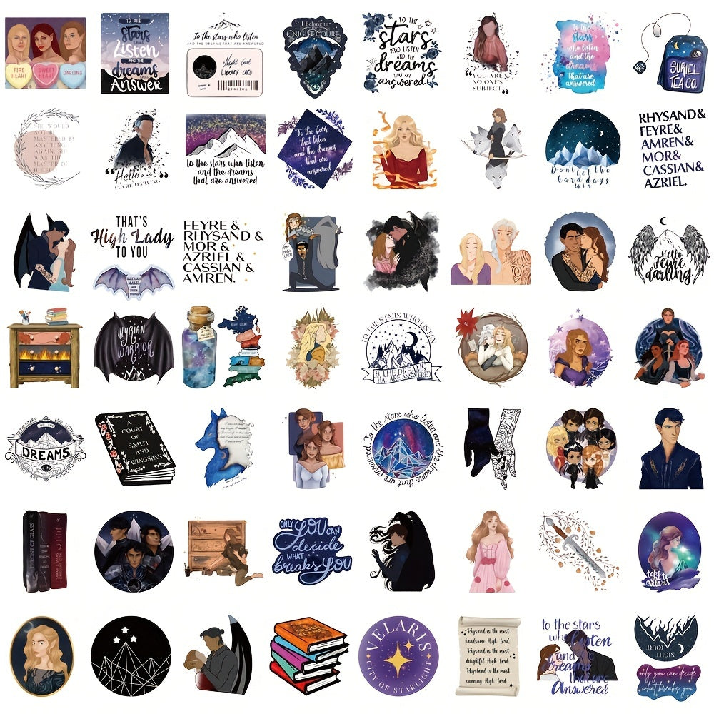 60pcs Inspirational Quotes Waterproof Stickers for Notebooks Computers Phones